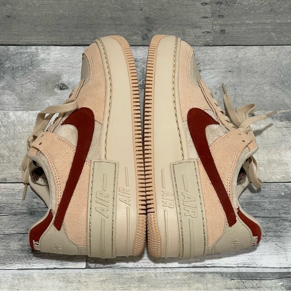 NIKE WOMEN'S AIR FORCE 1 SHADOW SNEAKERS SHOES ( STYLE - DZ4705-200 )SZ - 7.5 - Picture 6 of 15